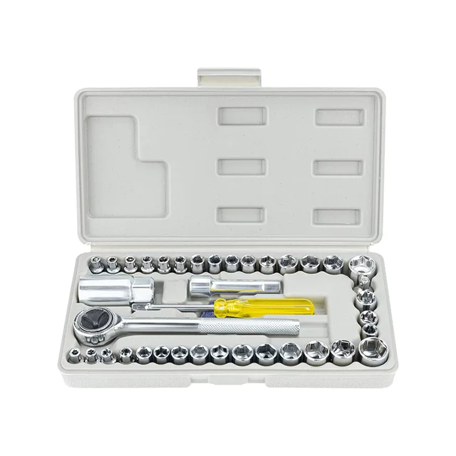 Socket wrench set 40 elements