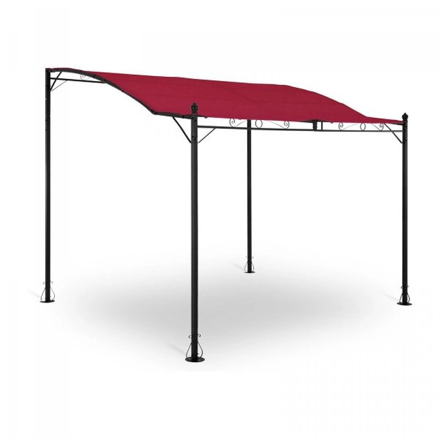 sodo pavėsinė -2,6 x 3 x 2,5 m - raudonas UNIPRODO 10250054 UNI_GAZEBO_ 3X2.5R