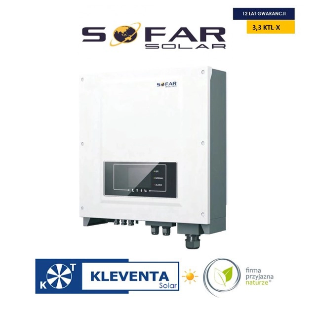 SOFAR 3,3KTL-X FALOWNIK SIECIOWY 3,3 kW 3- FAZA + WiFi/DC (SOFAR SOLAR 3,3 KTL-X) HOT SALE 