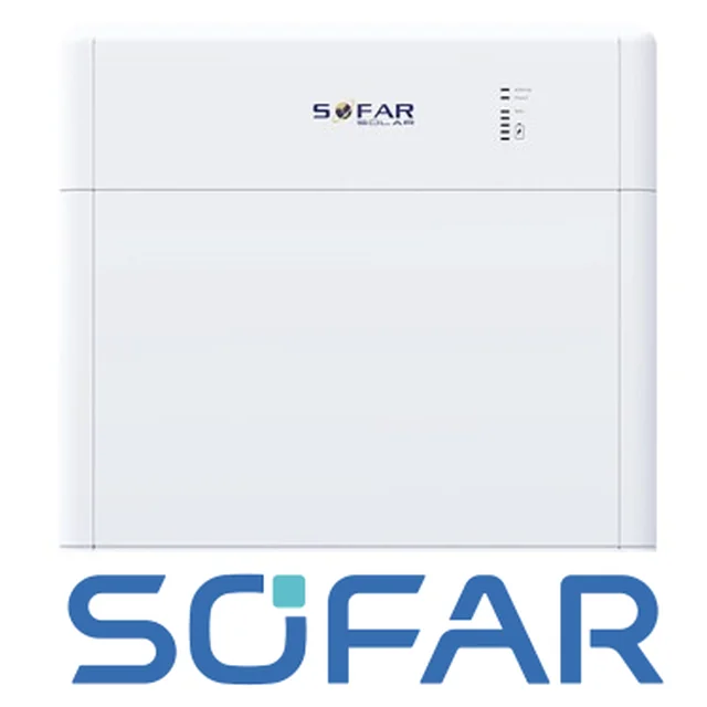 SOFAR Almacenamiento de energía 5kWh zawiera(1 x BTS-5K Batería 5kWh y BTS 5K-BDU Módulo de gestión con base)