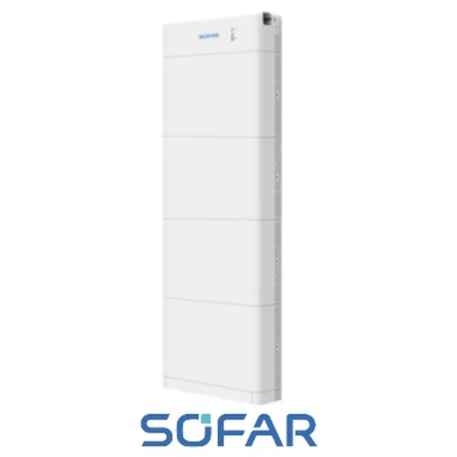 SOFAR Armazenamento de energia 20kWh zawiera(4 x BTS-5K Bateria 5kWh e BTS 5K-BDU Módulo de gerenciamento com base)