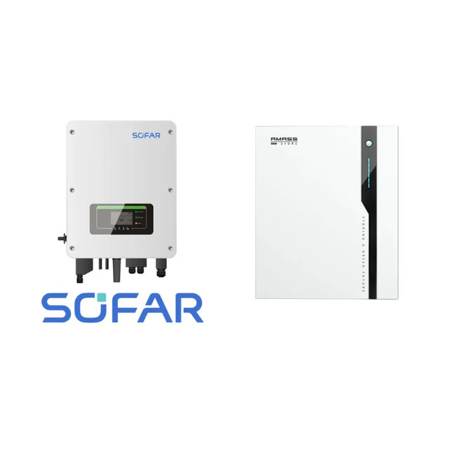 SOFAR hibrīda pārveidotājs HYD3000-ES + SOFAR AMASS GTX 5000 Akumulators 5.12 kWh