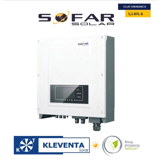 SOFAR INVERTER 5,5KTL-X, SOFAR SOLAR 5,5 KTL-X (generace 2) +WIFI/DC