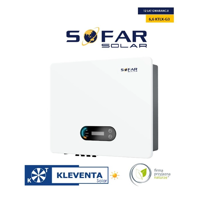 SOFAR invertors 6,6 KTLX — G3 3-fazowy WIFI/DC