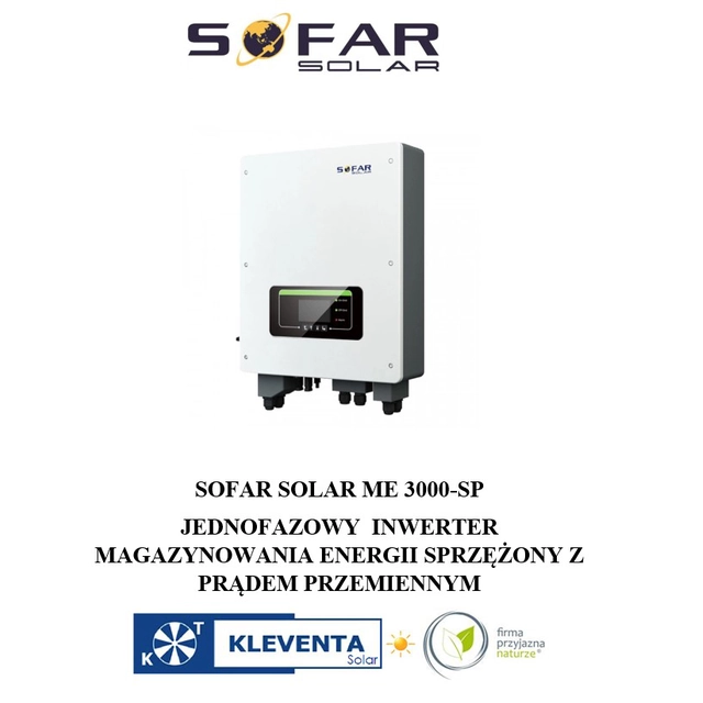 SOFAR ME3000SP 1 FASE (SOFAR SOLAR ME3000-SP) Gekoppelde omvormer ME3000SP voor energieopslag