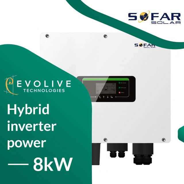 Sofar Solar inverter HYD8KTL-3PH 3F ibrido SofarSolar