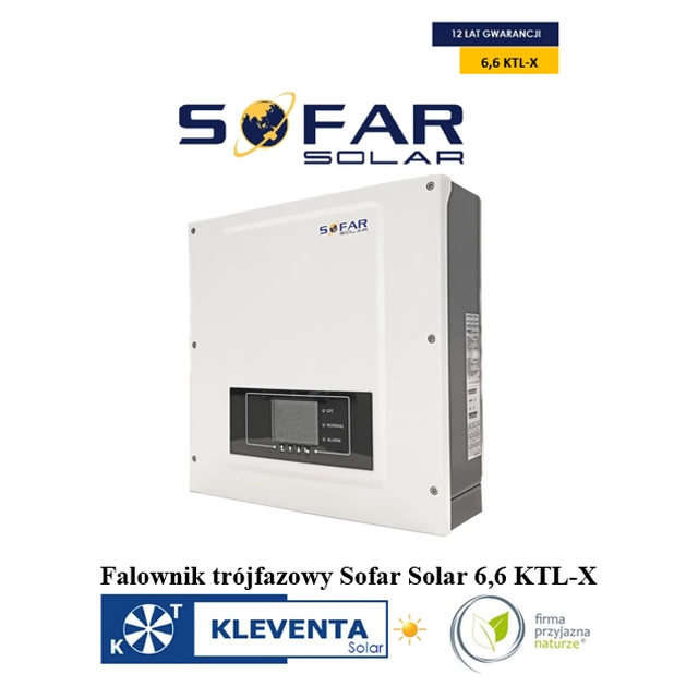 SofarSolar 6.6 KTL-X INVERTER (SofarSolar 6,6KTLX) WiFi/DC 12 garantiår