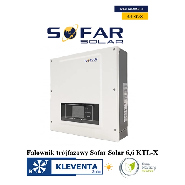 SofarSolar 6.6 KTL-X INVERTER (SofarSolar 6,6KTLX) WiFi/DC 12 garantii aastat