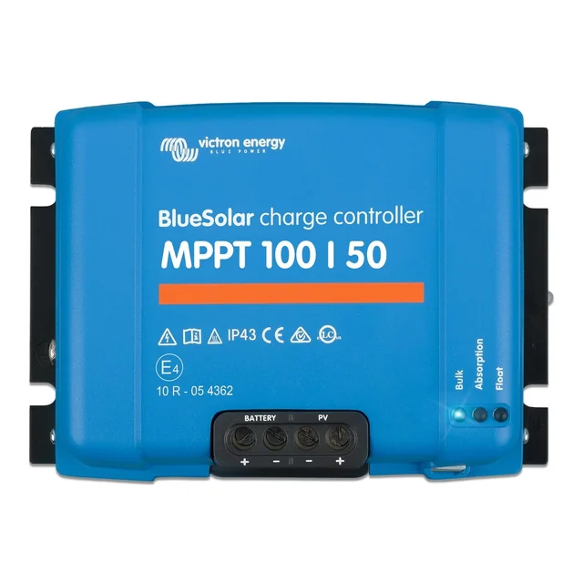 Solar charger 12V 24V 50A Victron Energy BlueSolar MPPT 100/50 - SCC020050200