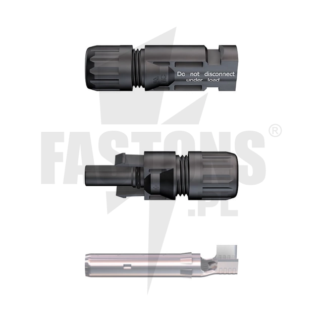 Solar connectors MC4.Socket MC4 and plug MC4 SET for cross-sections 4 mm2 and 6 mm2 | MULTI CONTACT PV4/6X_MC4