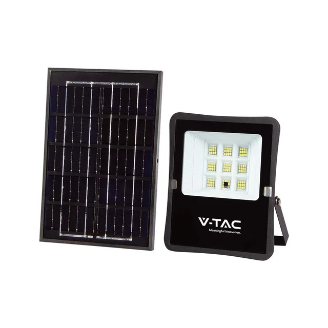 Solar Floodlights - IP65 - Black Body - 400 Lumens - 4000K