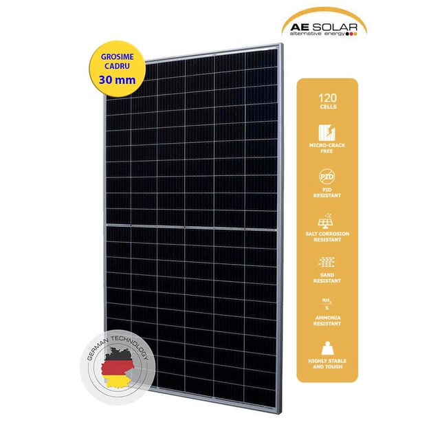 solar panel AURORA AE MD-120 460W, 30mm frame