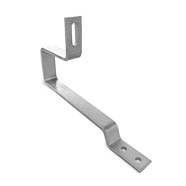 Solar roof hook, side-mountable, non-adjustable, fixed, stainless steel, for beavertail roofing