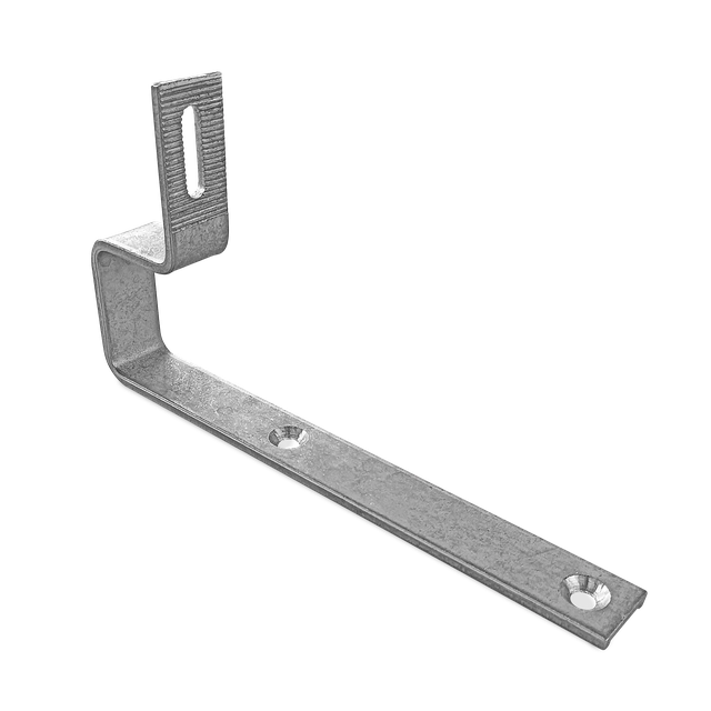 Solar roof hook, side mounted, non-adjustable, fixed, stainless steel, for covering shingles