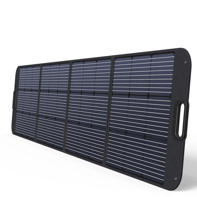 Solar-Solar-Ladegerät 200W Tragbares Solarpanel schwarz