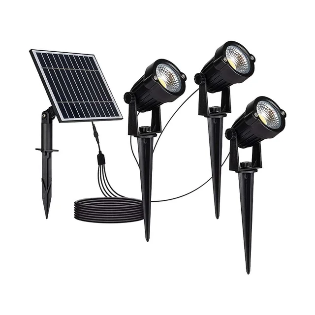 Solar Spike - Licht - IP65 - 50x3 Lumen - 3000K - Zwart