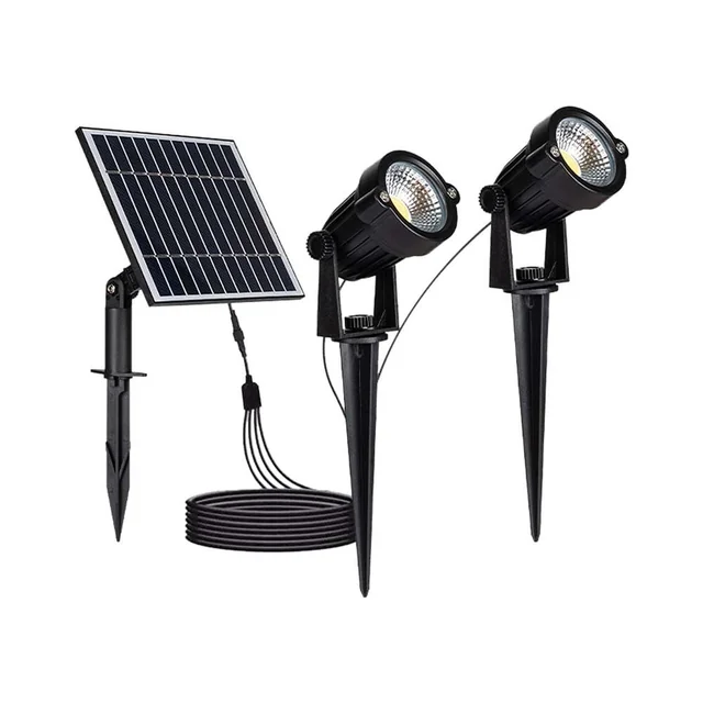 Solar Spike - Licht - IP65 - 90x2 Lumen - 3000K - Zwart