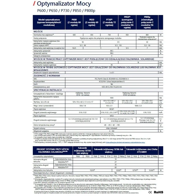 SolarEdge P850-4R MXM BY