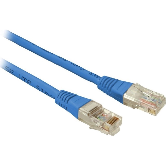 SOLARIX patch cable CAT5E UTP PVC 0,5m blue non-snag proof