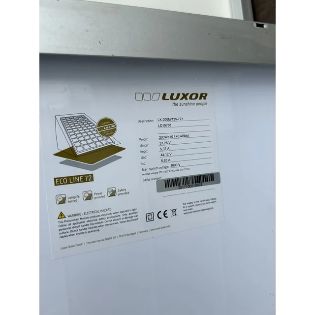 Solarmodul; PV-Modul; Luxor LX-200M/125-75+