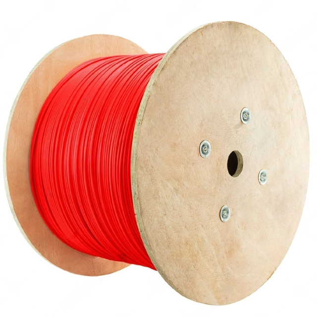 Solární kabel červený, 4mm2 / 500m