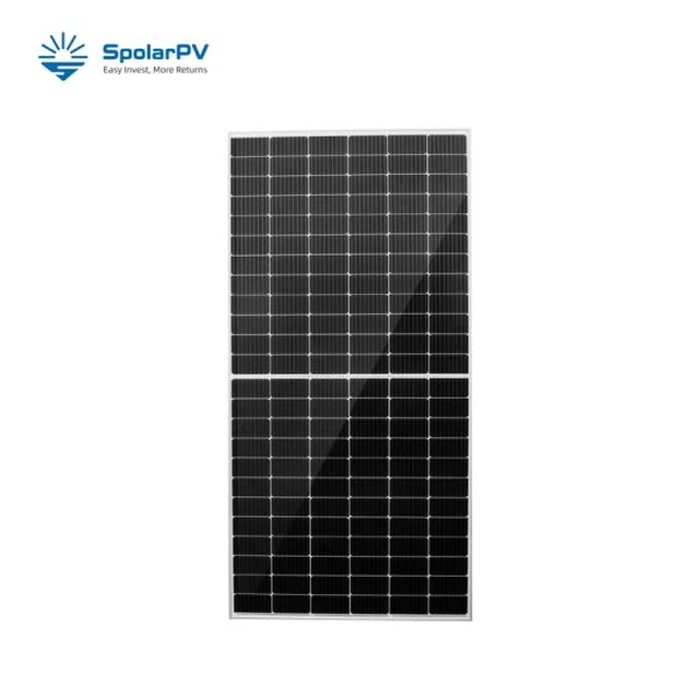 Solarni panel SpolarPV po CELI DOLŽINI 550W SPHM6-72L s sivim okvirjem