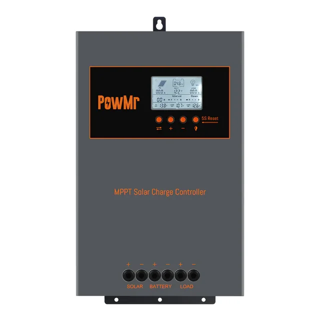 Solarny regulator ładowania PowMr MPPT 100A  12/24/36/48V LCD+USB do wszystkich aku