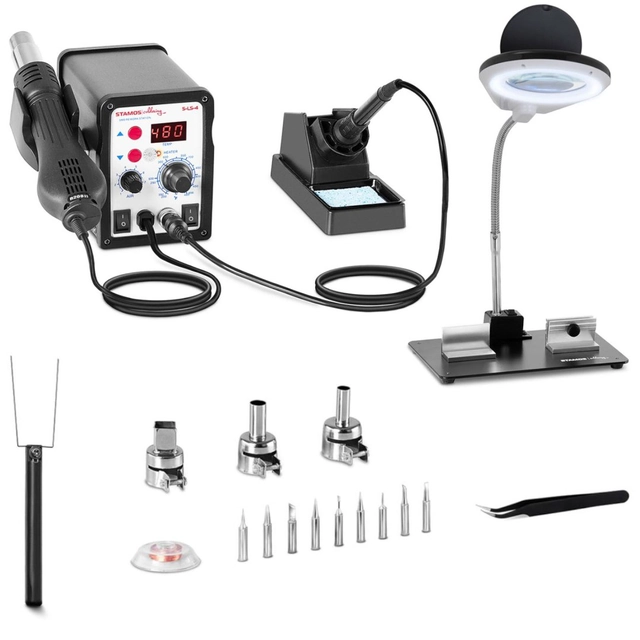 Soldering station with soldering iron and Hot Air S-LS-4