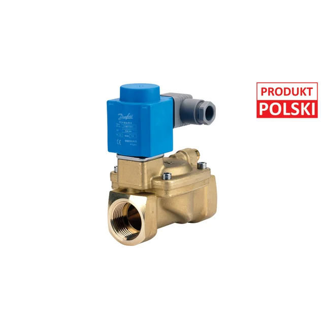 Solenoīda vārsts EV220B 25B NC 1" misiņš, PZH, CNBOP sertifikāts