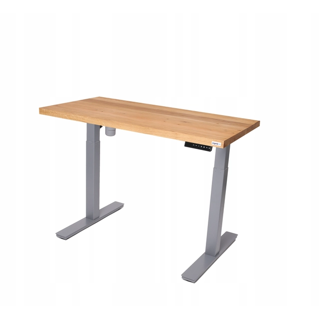 Solid oak Electrically Adjustable Desk 120x60
