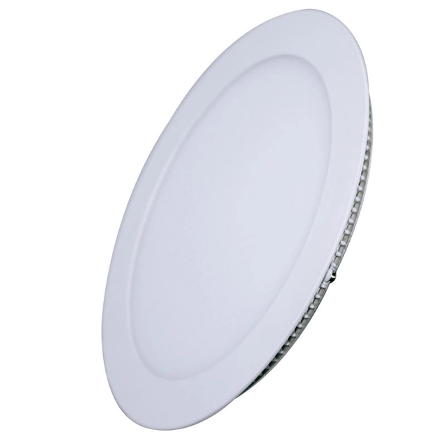 Solight LED mini panel, ceiling, 12W, 900lm, 3000K, thin, round, white, WD105