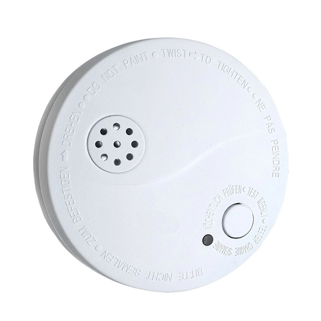 Solight smoke detector + alarm, 85dB, white + 9V battery, 1D33