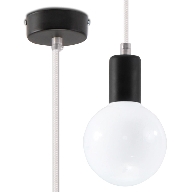 Sollux lampa wisząca Edison E27 biała SL.0150