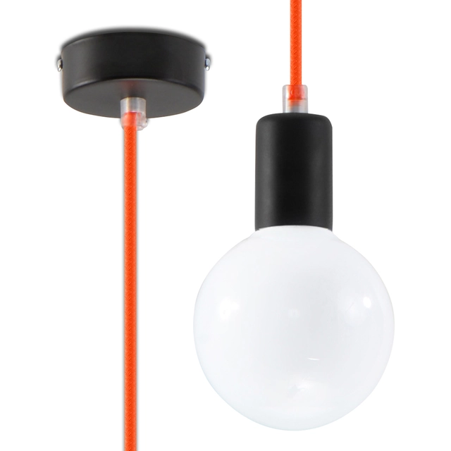 Sollux lampa wisząca Edison E27 pomarańczowa SL.0154