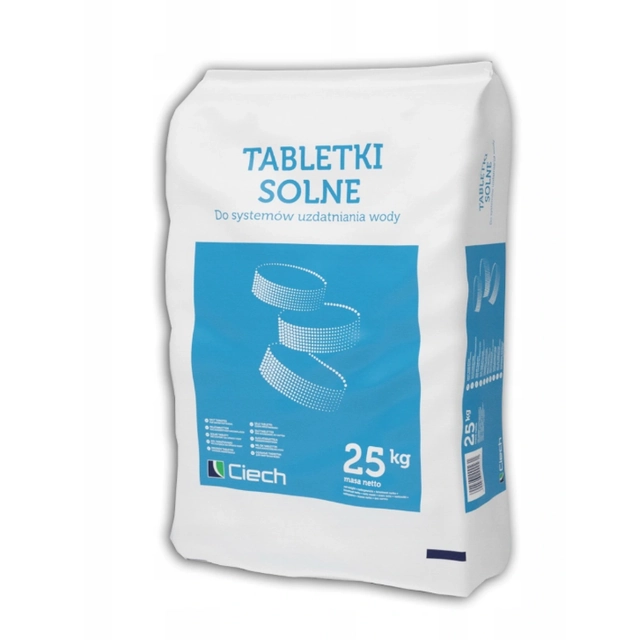 Soľné tablety, soľné tablety, 25kg ošetrenie