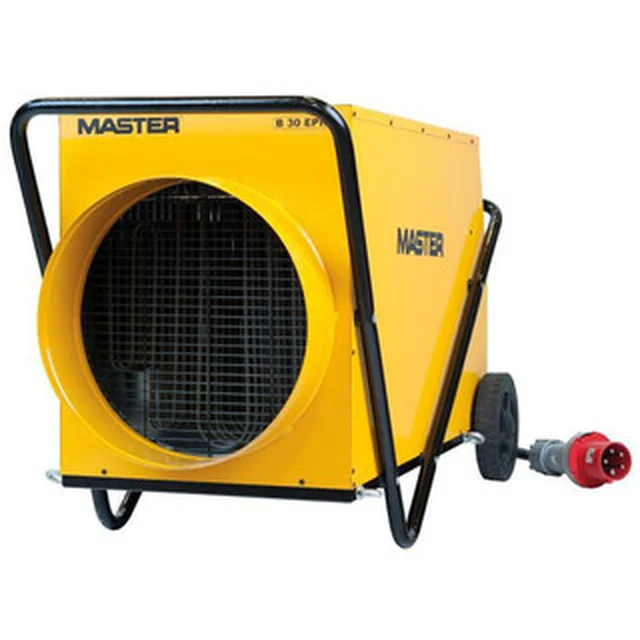 Soplador de aire térmico eléctrico Master B30 400 V | Potencia calorífica 15000 W/30000 W | 58,3 m <sup> 3 </sup> /min