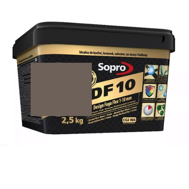 Sopro DF elastic grout 10 DARK GRAY 70 5 kg