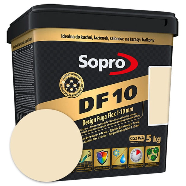 Sopro DF elastic grout 10 jasmine (28) 2.5 kg