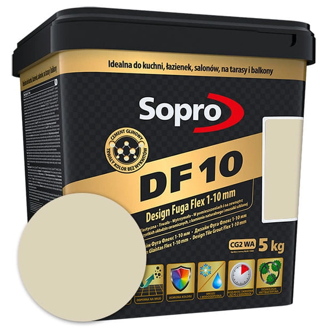Sopro DF еластична фугираща смес 10 сребристосив (17) 2,5 kg