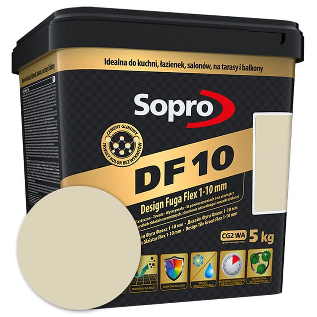 Sopro DF ελαστικός ενέματα 10 ασημί-γκρι (17) 2,5 kg