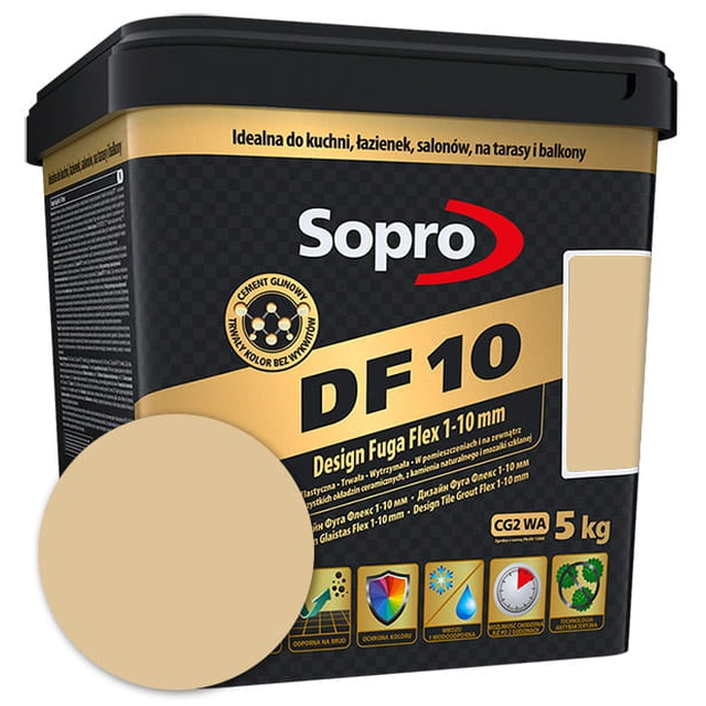 Sopro DF elastisk fugemasse 10 beige (32) 2,5 kg