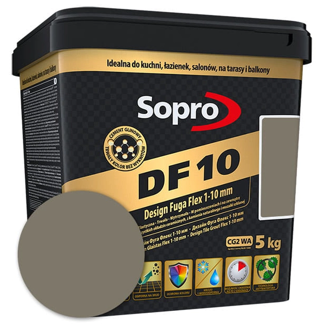 Sopro DF flexible grout 10 concrete-gray (14) 2,5 kg