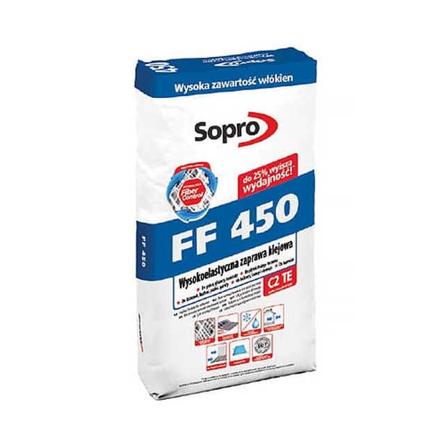 SOPRO FF 450 - fleksibilni ljepljivi mort 22,5 kg