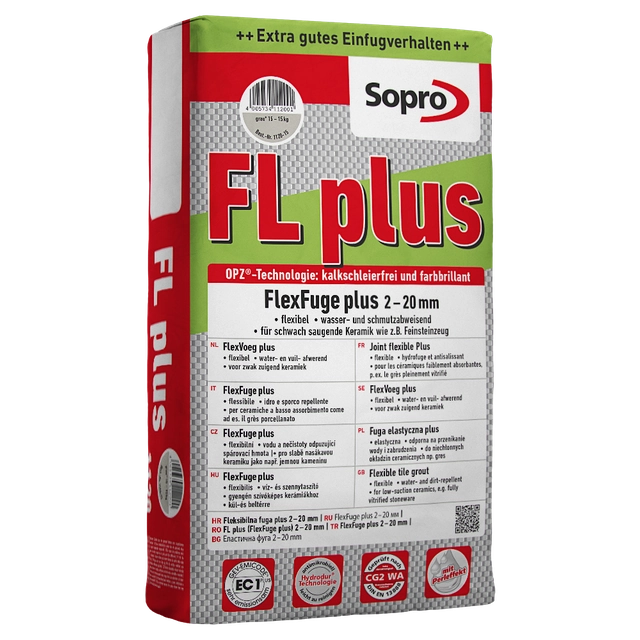 Sopro FL Plus Cement Fuga kőszürke 22 15kg
