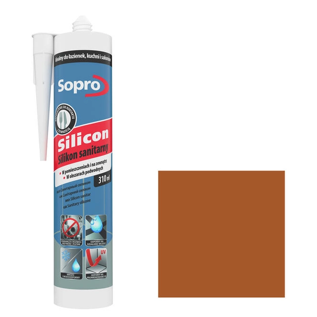 Sopro sanitário silicone preto-marrom 56 310 ml