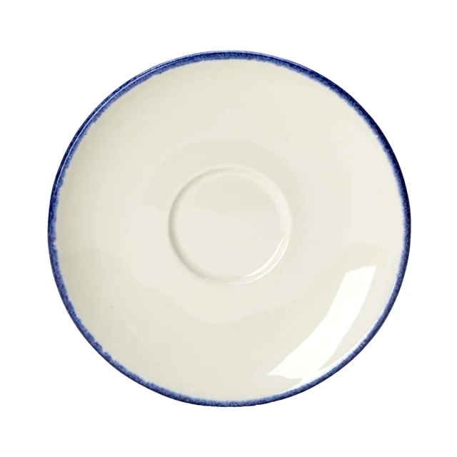 Soucoupe bleu pommelé 152 mm