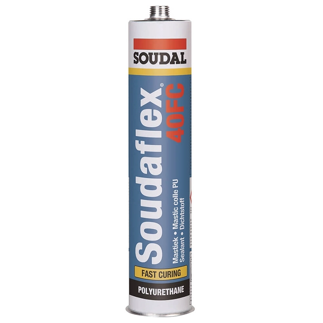 Soudal Black poliuretāna hermētiķis 40FC Soudaflex 300ml