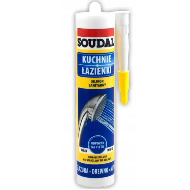 Soudal white sanitary silicone 280 ml