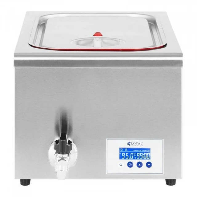 Sous vide maisto ruošimo įrenginys – 700 W – 30-95°C – 24 l – LCD ROYAL CATERING 10011983 CPSU-700