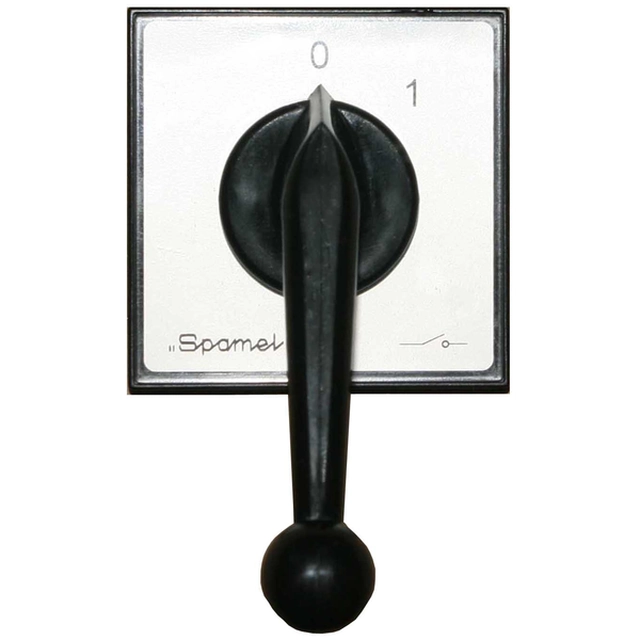Spamel Cam-Schalter am Desktop montiert 16A Schalter 0-1 2-biegunowy grau-schwarz - ŁK25R-1.828P08